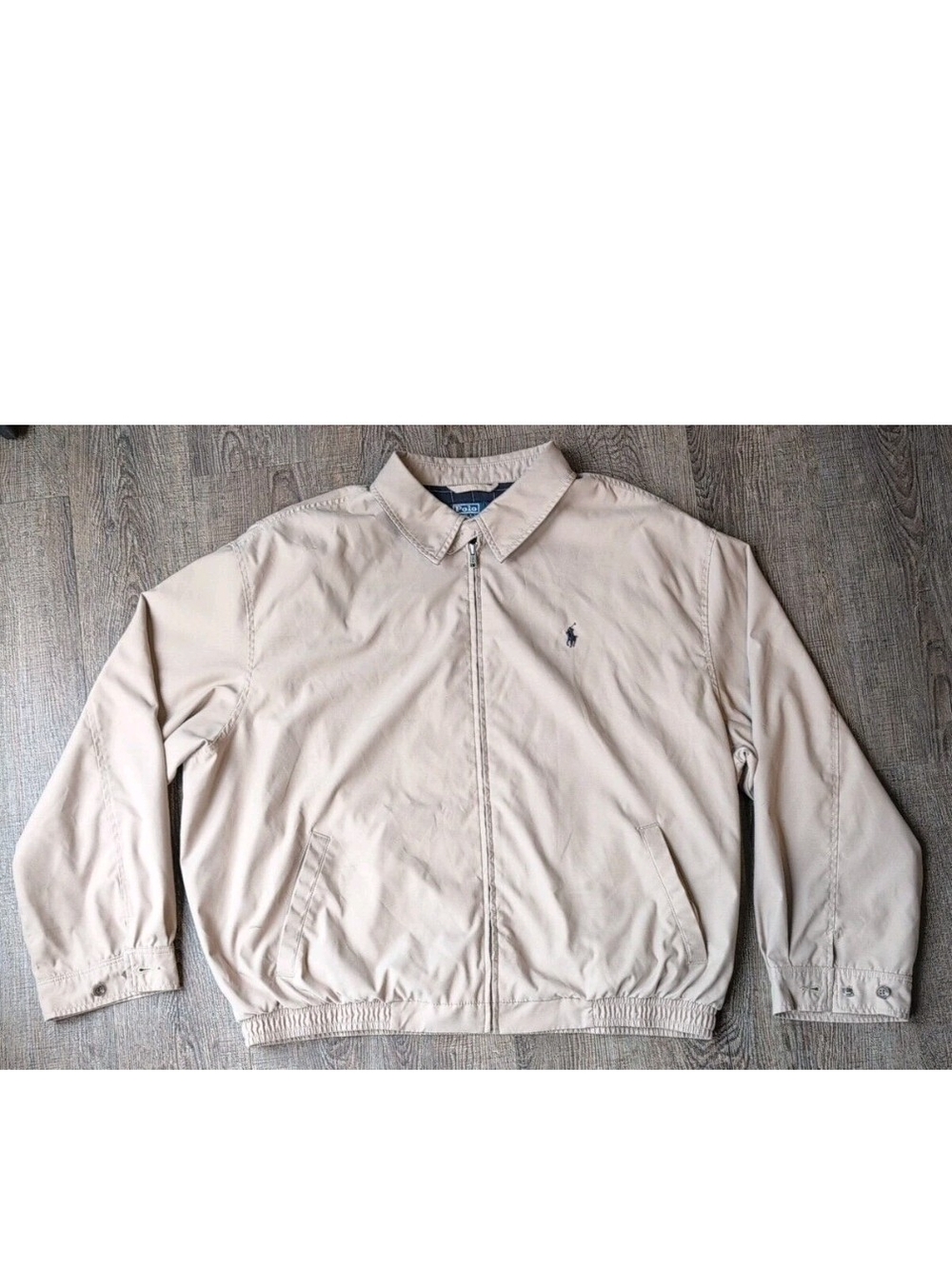 Vtg Polo Ralph Lauren Jacket XXL Khaki Harrington Bi Swing Plaid Lined Bomber